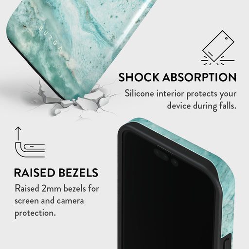 Uluwatu Waves - Teal iPhone 15 Pro Case 8