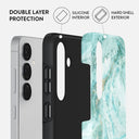 Uluwatu Waves - Teal Samsung Galaxy S25 Case 2
