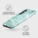 Uluwatu Waves - Teal Samsung Galaxy S25 Case 3