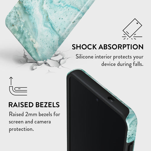 Uluwatu Waves - Teal Samsung Galaxy S25 Case 4
