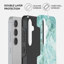 Uluwatu Waves - Teal Samsung Galaxy S24 Case 6