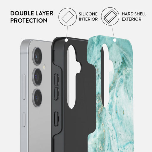 Uluwatu Waves - Teal Samsung Galaxy S24 Case 6