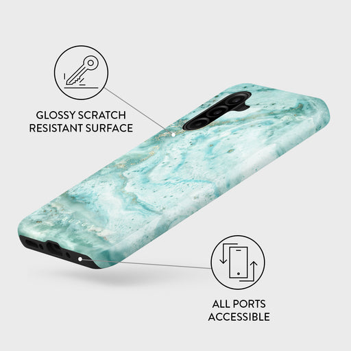 Uluwatu Waves - Teal Samsung Galaxy A26 5G Case 3