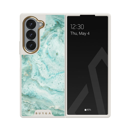 Uluwatu Waves - Teal Samsung Galaxy Z Fold 6 Case