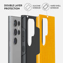 Canary Yellow - Snake Skin Samsung Galaxy S24 Ultra Case 6