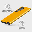 Canary Yellow - Snake Skin Samsung Galaxy S24 Ultra Case 7