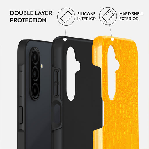 Canary Yellow - Snake Skin Samsung Galaxy A26 5G Case 2