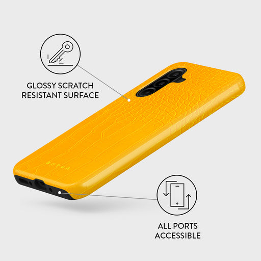 Canary Yellow - Snake Skin Samsung Galaxy A26 5G Case 3