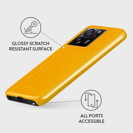 Canary Yellow - Snake Skin Xiaomi 13T Case 3