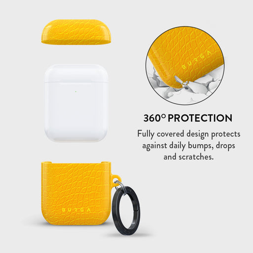 Canary Yellow - Snake Skin AirPods Case 2