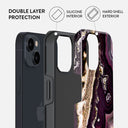 Purple Skies - Marble iPhone 15 Plus Case 6