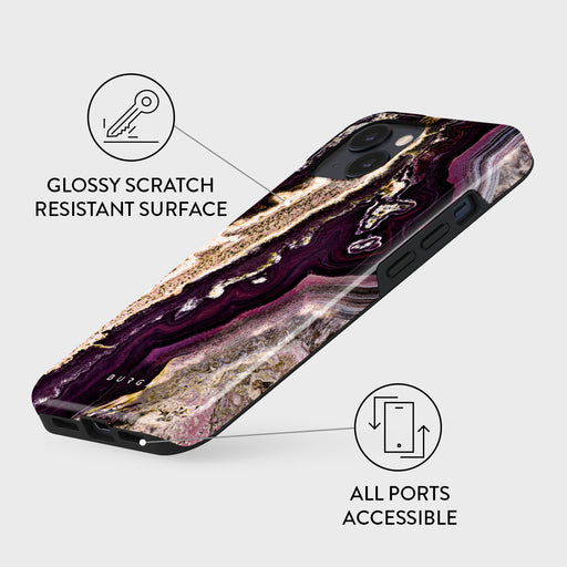 Purple Skies - Marble iPhone 15 Plus Case 7