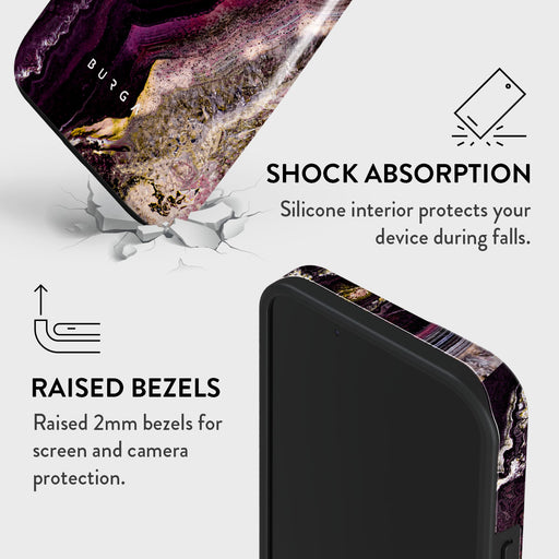 Purple Skies - Marble iPhone 15 Plus Case 8