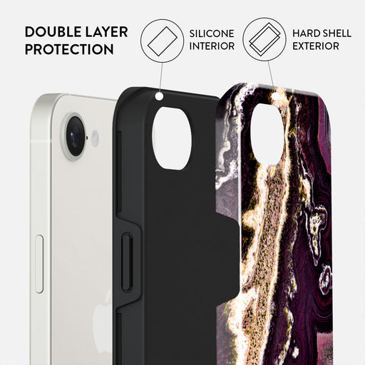 Purple Skies - Marble iPhone 16e Case 2