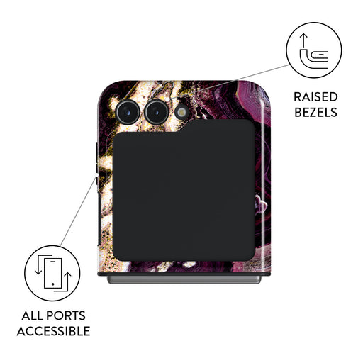 Purple Skies - Marble Samsung Galaxy Z Flip 5 Case 9