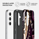 Purple Skies - Marble Samsung Galaxy A55 Case 2