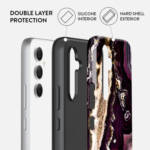 Purple Skies - Marble Samsung Galaxy A55 Case 2