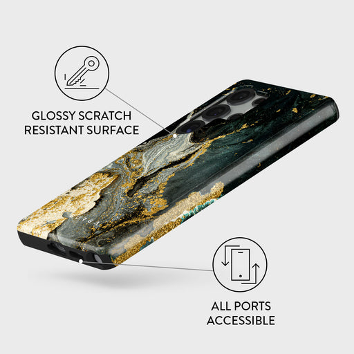 Northern Lights - Marble Samsung Galaxy S25 Ultra Case 3