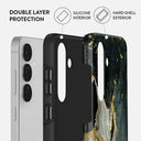 Northern Lights - Marble Samsung Galaxy S25 Plus Case 2