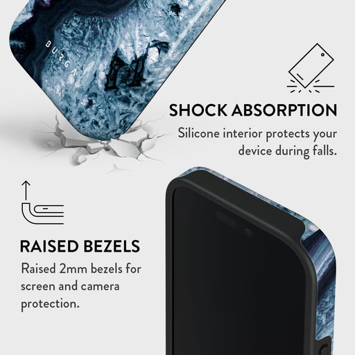 Frozen Lake - Gray Marble iPhone 16 Pro Case 4