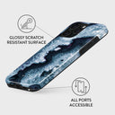 Frozen Lake - Gray Marble iPhone 15 Pro Max Case 7