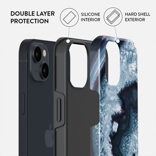 Frozen Lake - Gray Marble iPhone 15 Plus Case 6