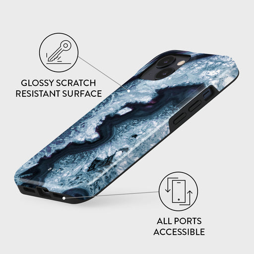 Frozen Lake - Gray Marble iPhone 15 Plus Case 7
