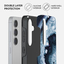 Frozen Lake - Gray Marble Samsung Galaxy S24 Case 6