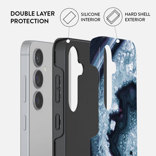 Frozen Lake - Gray Marble Samsung Galaxy S24 Case 6