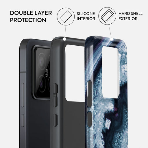 Frozen Lake - Gray Marble Xiaomi 14 Pro Case 2