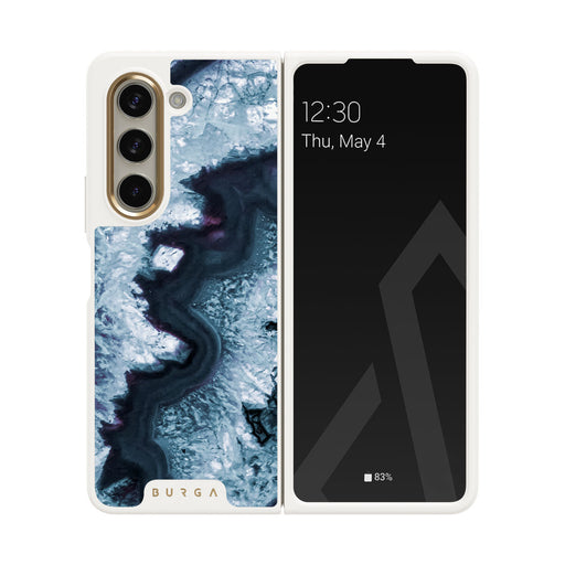 Frozen Lake - Gray Marble Samsung Galaxy Z Fold 5 Case 23