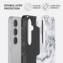White Winter - Classy Marble Samsung Galaxy S24 Plus Case 6