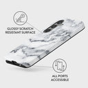 White Winter - Classy Marble Samsung Galaxy S24 Plus Case 7