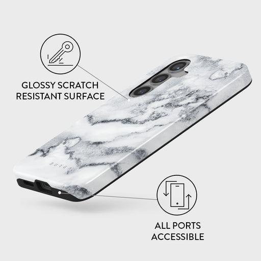 White Winter - Classy Marble Samsung Galaxy S24 Plus Case 7