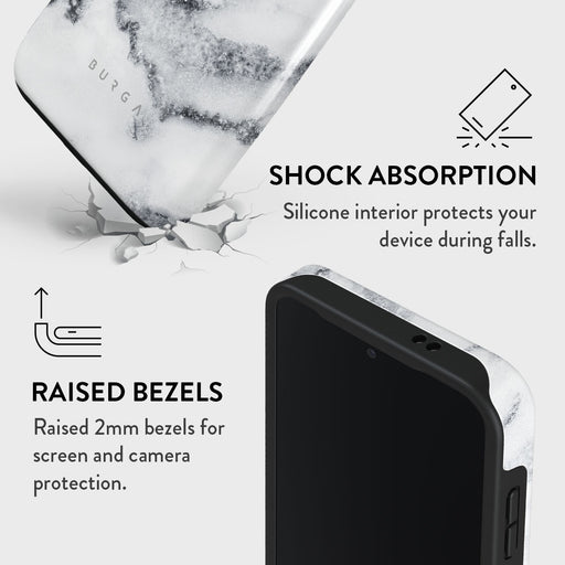 White Winter - Classy Marble Samsung Galaxy S24 FE Case 4