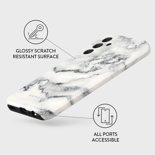 White Winter - Classy Marble Samsung Galaxy A15 4G / 5G Case 3
