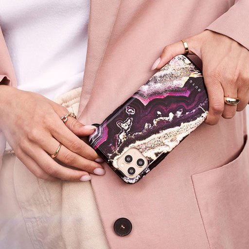 Purple Skies - Marble iPhone 16e Case 9