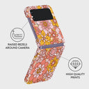 Garden Brunch - Floral Samsung Galaxy Z Flip 4 Case 3