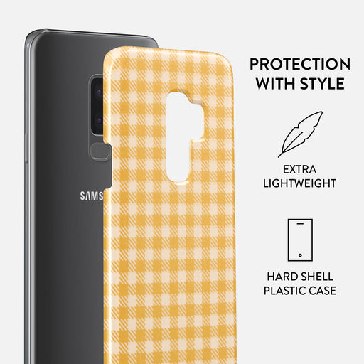 Tuscan Sun - Yellow Plaid Samsung Galaxy S9 Plus Case 2