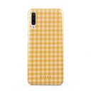 Tuscan Sun - Yellow Plaid Samsung Galaxy A70 Case 1