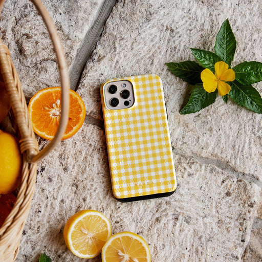 Tuscan Sun - Yellow Plaid iPhone 11 Case 26