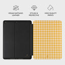 Tuscan Sun - Yellow Plaid iPad 10.2 (9th/8th/7th Gen) Case 3