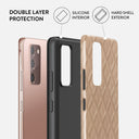 Simply Cream - Quilted Samsung Galaxy Note 20 4G / 5G Case 6