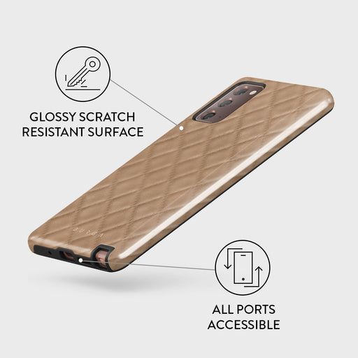 Simply Cream - Quilted Samsung Galaxy Note 20 4G / 5G Case 7