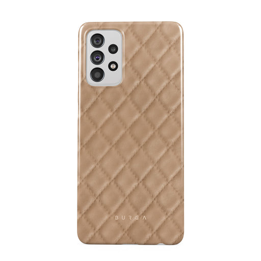Simply Cream - Quilted Samsung Galaxy A72 4G / 5G Case 1