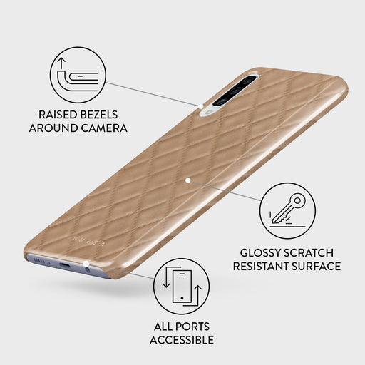 Simply Cream - Quilted Samsung Galaxy A50 Case 3