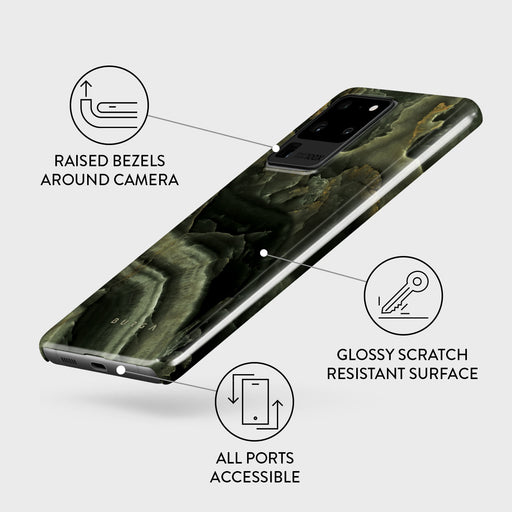 Misty Forest - Green Marble Samsung Galaxy S20 Ultra 4G / 5G Case 3
