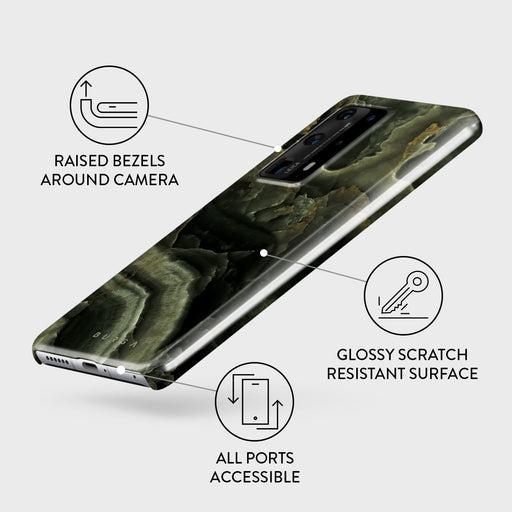 Misty Forest - Green Marble Huawei P40 Pro Plus Case 3