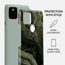 Misty Forest - Green Marble Google Pixel 5 Case 2