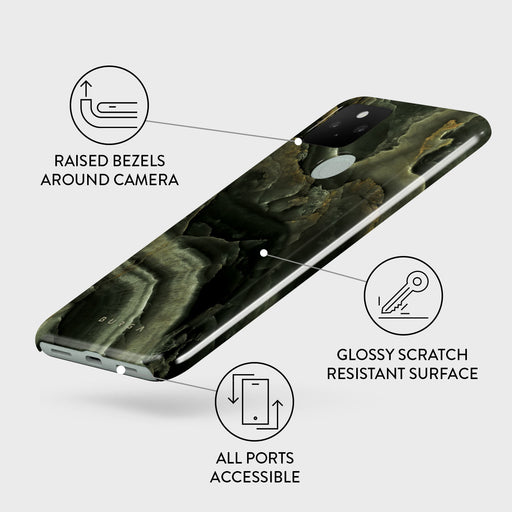 Misty Forest - Green Marble Google Pixel 5 Case 3